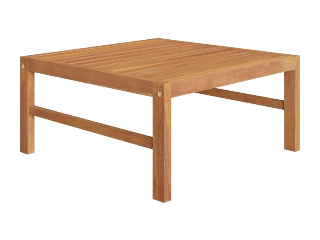 Salon de jardin 5 pcs avec coussins crème Bois de teck solide 3 YAAK85478