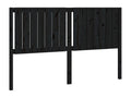 Tête de lit Noir 165,5x4x100 cm Bois massif de pin BPWD46773