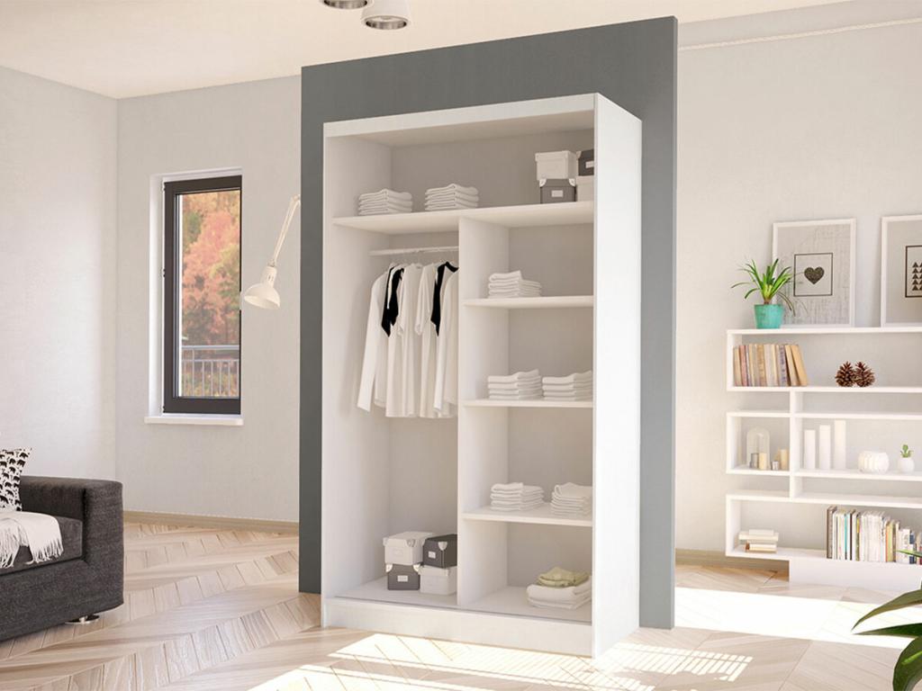 Armoire en chêne brun, 200 x 100 x 58 cm