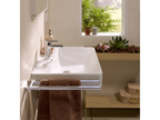 Porte-serviettes Boisona double branche 45 cm chromé MAQK12538