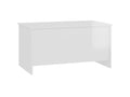 Table basse Blanc brillant 102x55.5x52.5 Bois d'ingénierie VNGJ87802