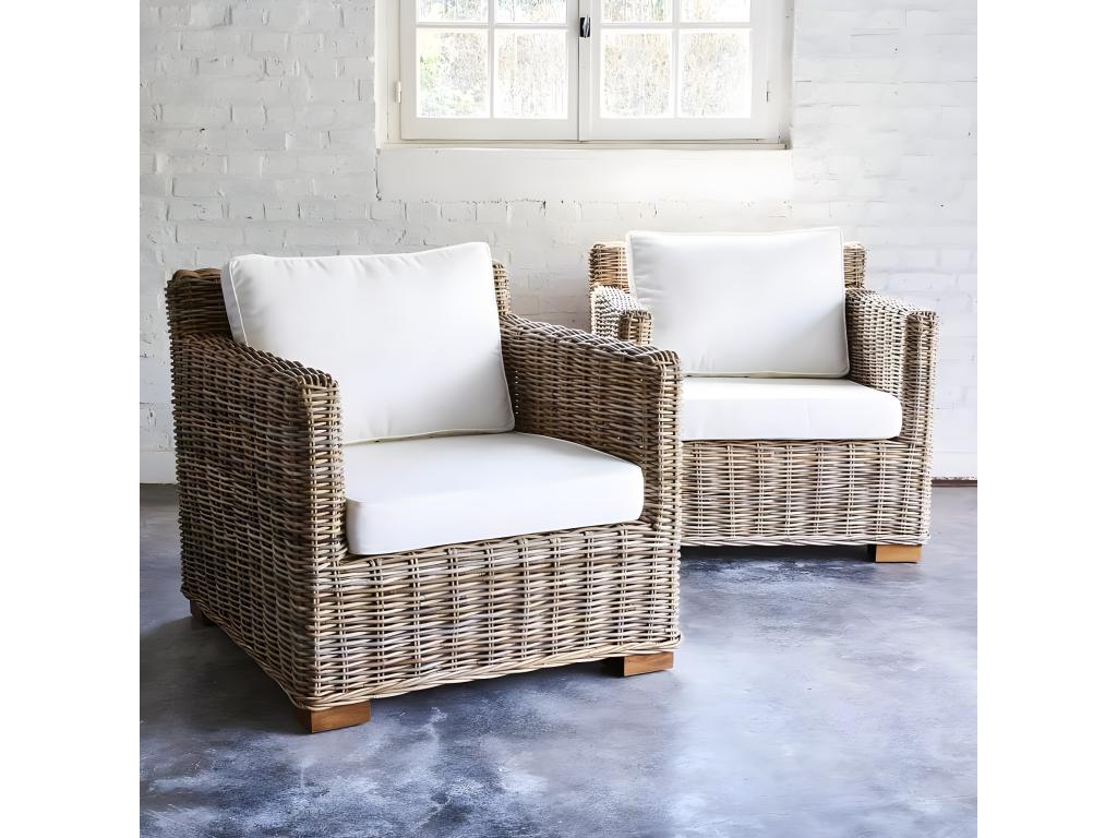 Fauteuil d'appoint naturel