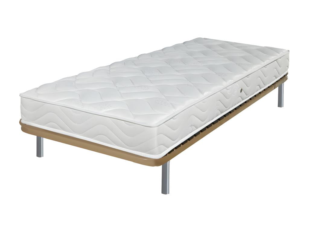 Matelas et sommier 80x190 Mousse - Boisona - Soutien ferme - Fabriqué en France JEEU45188