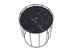 Boisona Lot de 3 Tables d'appoint Tables basses Rondes Noires DEYW71122