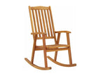 Chaise à bascule avec coussins Bois d'Boisona massif YRGM69333