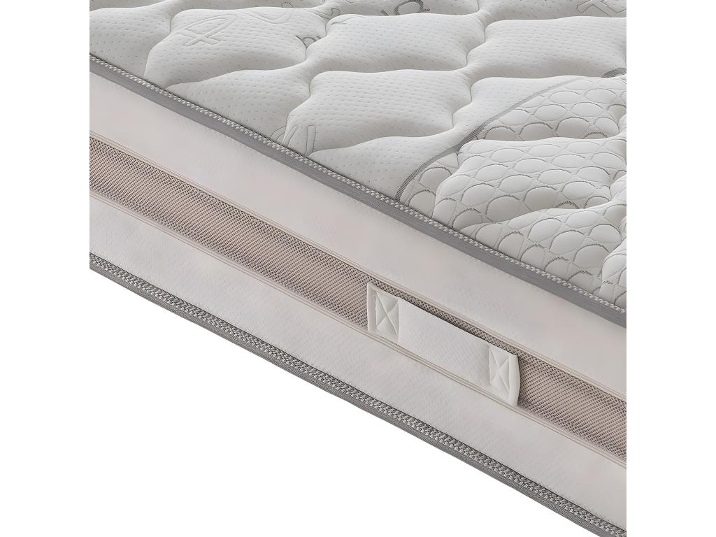 Matelas à 800 Ressorts Ensachés - Hauteur 25 Cm - 9 Zones De Confort Modèle Boisona 90x190 cm JHMB44424