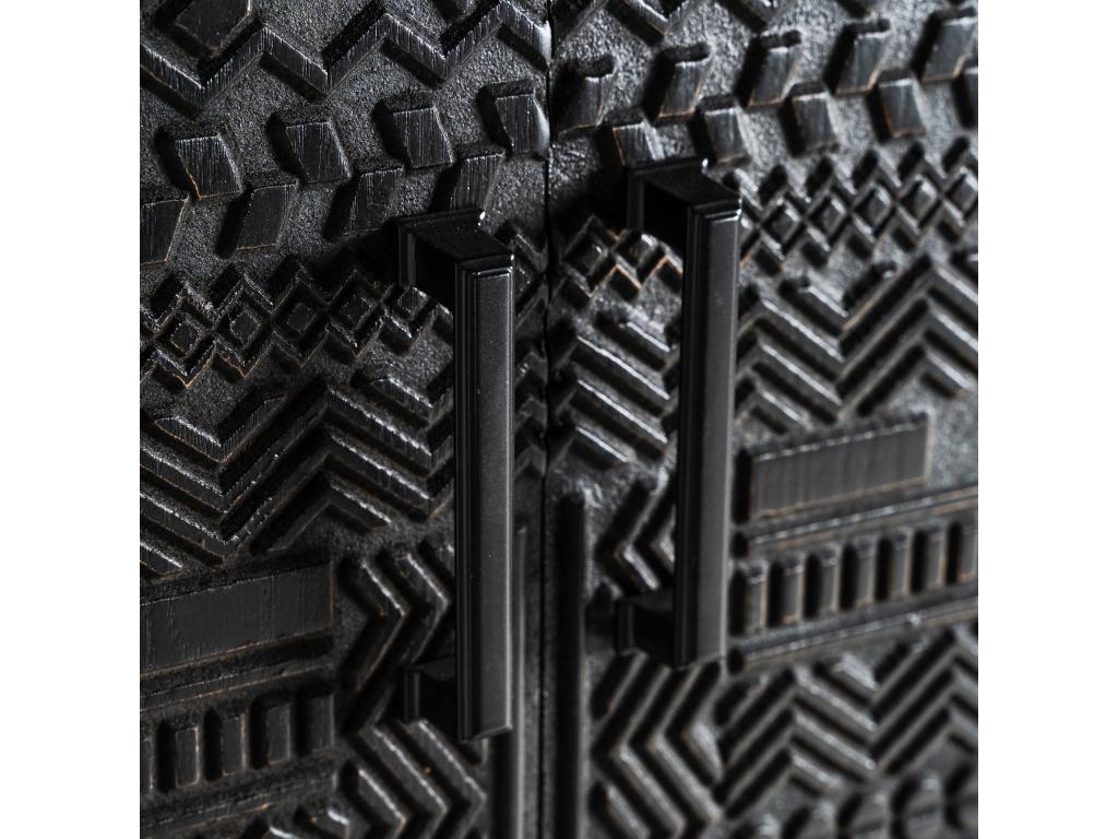 Armoire en bois de frêne noir en 70x35x160 cm KVUM22054