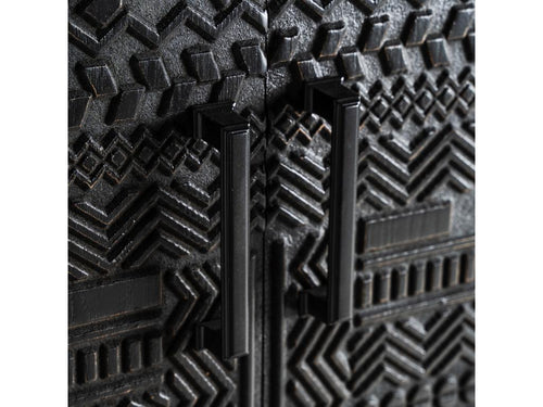 Armoire en bois de frêne noir en 70x35x160 cm KVUM22054
