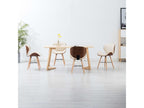Fauteuil en cuir beige