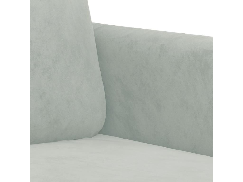 Ensemble de canapés 2 pcs gris clair velours JSRP41426