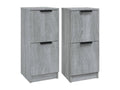 Buffets 2 pièces Boisona gris 30x30x70 cm Bois d'ingénierie OCKV73177