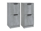 Buffets 2 pièces Boisona gris 30x30x70 cm Bois d'ingénierie OCKV73177