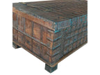 Table coffre en bois marron 117x58x45h LWLV99651