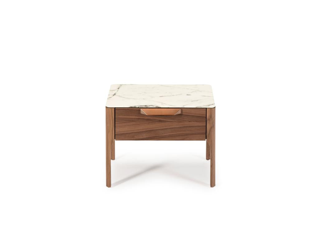 Table de chevet en noyer 7038 Boisona CMQR82118