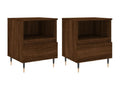Tables de chevet 2 pcs chêne marron 40x35x50 bois ingénierie BVDQ05533