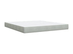 Sommier à Boisona de lit et matelas Gris clair 180x200cm Velours TVXD85641