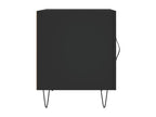 Table de chevet noir 40x40x50 cm bois d'ingénierie TOCS73667