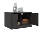 Table basse noir 67x50x44 cm acier LEXA76154