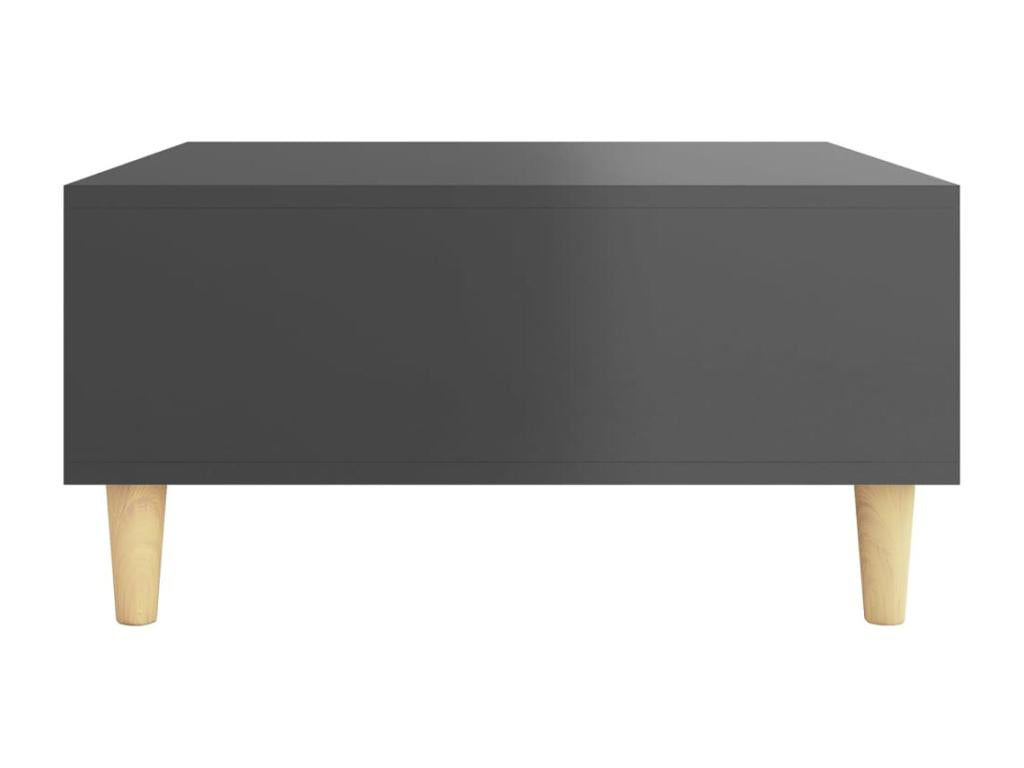 Table basse Gris brillant 60x60x30 cm Aggloméré IYBG04011