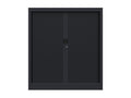 Armoire de bureau portes à rideaux 2 étagères WHYB46218
