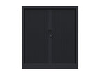 Armoire de bureau portes à rideaux 2 étagères WHYB46218