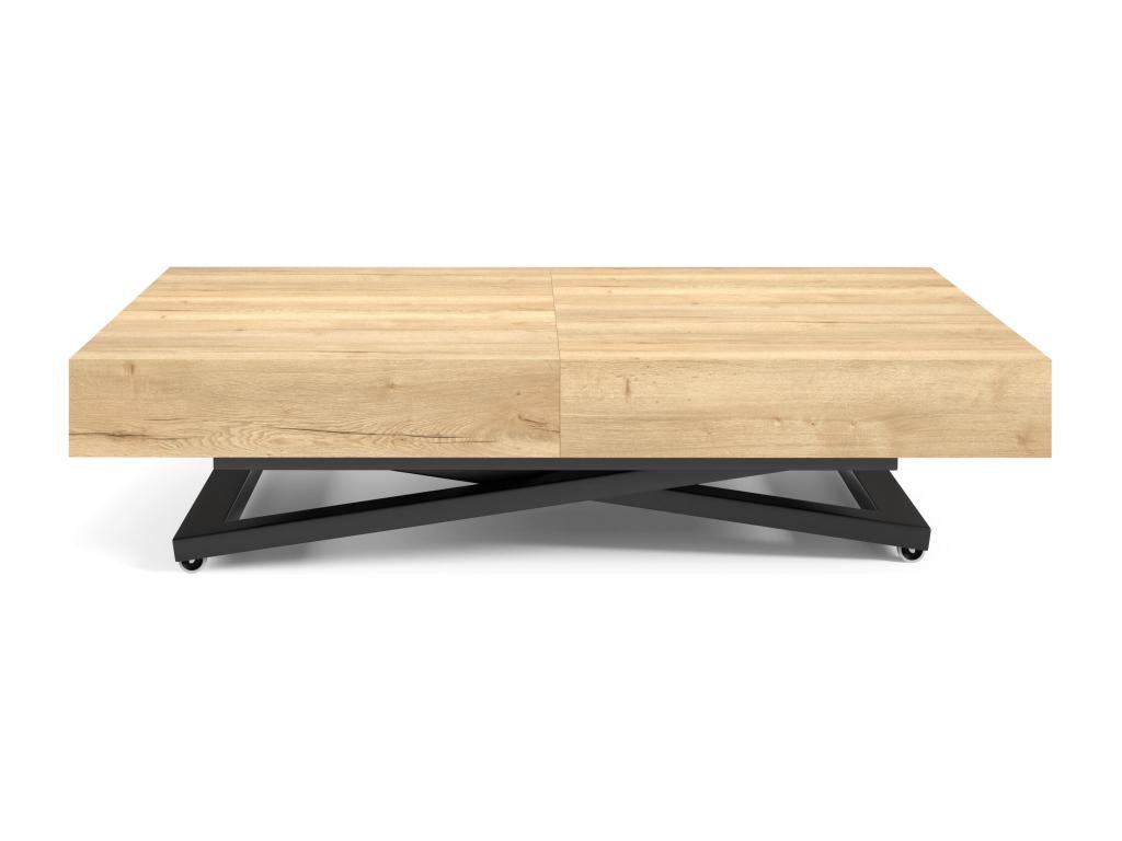 Table basse beige, 80 x 200 x 80 cm