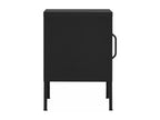 Elariva Premium - Table de chevet Noir 35x35x51 cm Acier PKCJ71978