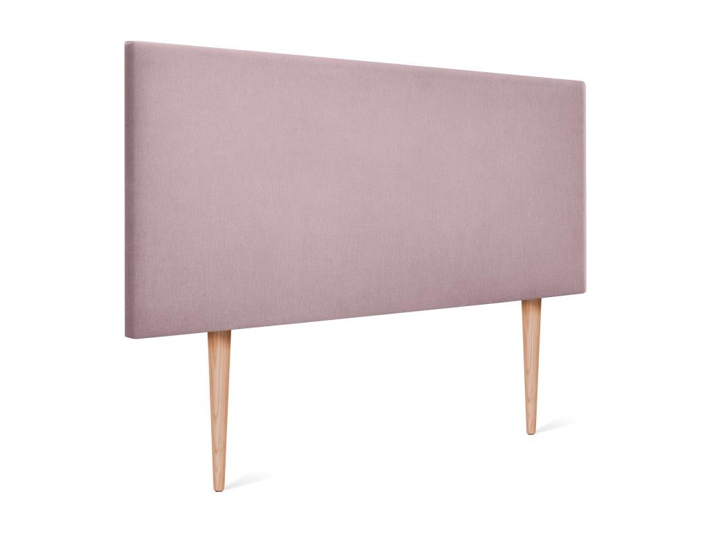 Boisona Tête de lit en tissu Boisona lisse 95x105cm avec pieds Lits 90 - Saumon FDHK32451