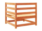 Salon de jardin 7 pcs cire marron bois de pin massif YWDX72027