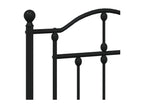 Tête de lit métal noir 180cm GPYP93620