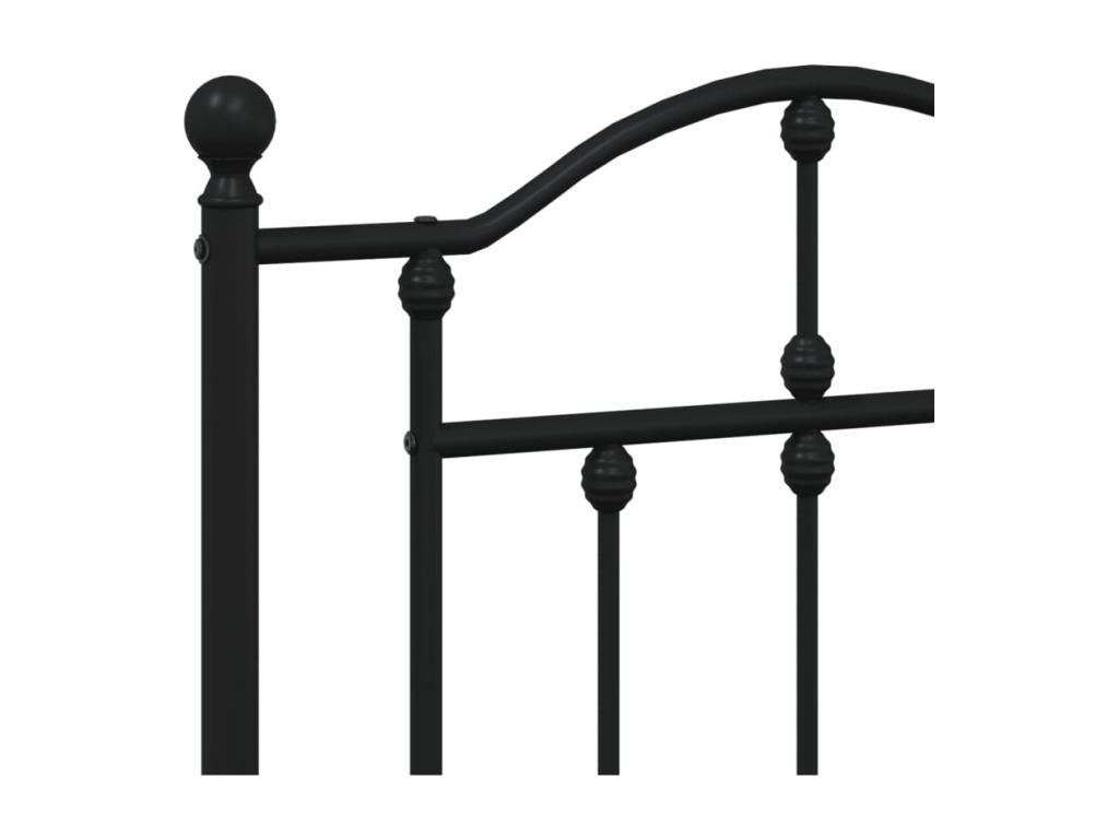 Tête de lit métal noir 180cm GPYP93620