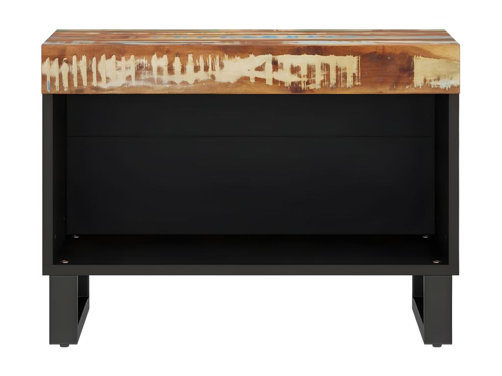 Meuble TV en bois massif, 60 x 33 x 43,5 cm