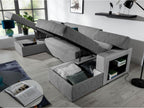 Canapé Boisona L/Tissu-Gris BMTP99708