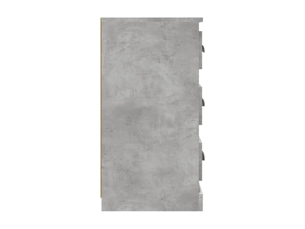 Buffet gris béton 70x35,5x67,5 cm bois d'ingénierie RYFP93479