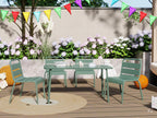 Table de jardin pour enfant en métal L.80 cm - Vert amande - Boisona LFHJ48911