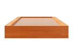 Cadre de lit marron 90x190 bois de pin massif LWLU42948