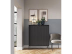 Commode Boisona K104 Buffet avec 2 portes noir mat WJPJ45743