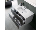 Ensemble de salle de bain 3 pièces Boisona brun foncé HKVM42358