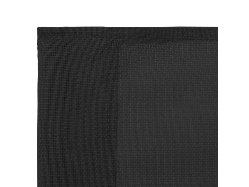 Salon de jardin 4 pièces Tissu et acier Noir BSFR84430