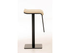 Tabouret de bar - Tissu / Métal noir mat - Crème - Boisona ECIF30971