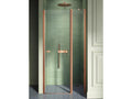 Porte de douche pivotante 100 cm cuivre brossé Boisona HNPX95588
