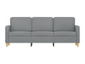 Canapé à 3 places Gris clair 180 cm Tissu LKQC42252
