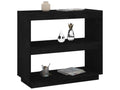 Bibliothèque Noir 80x35x71 Bois de pin massif KTZL28313