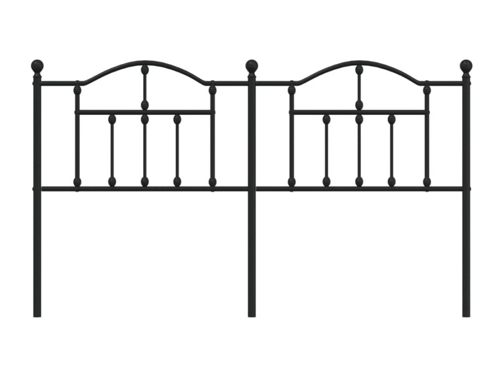 Tête de lit métal noir 180cm GPYP93620