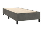 Sommier à Boisona de lit et matelas et LED Gris foncé 80x200 cm NDXN73640