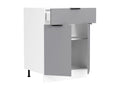 Elariva Armoire de cuisine Largeur 60 cm Tiroir Meuble bas Cuisine Fasola GWSS96028