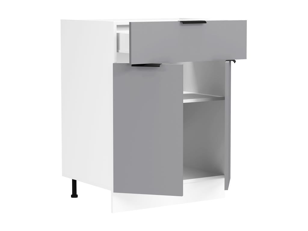 Elariva Armoire de cuisine Largeur 60 cm Tiroir Meuble bas Cuisine Fasola GWSS96028