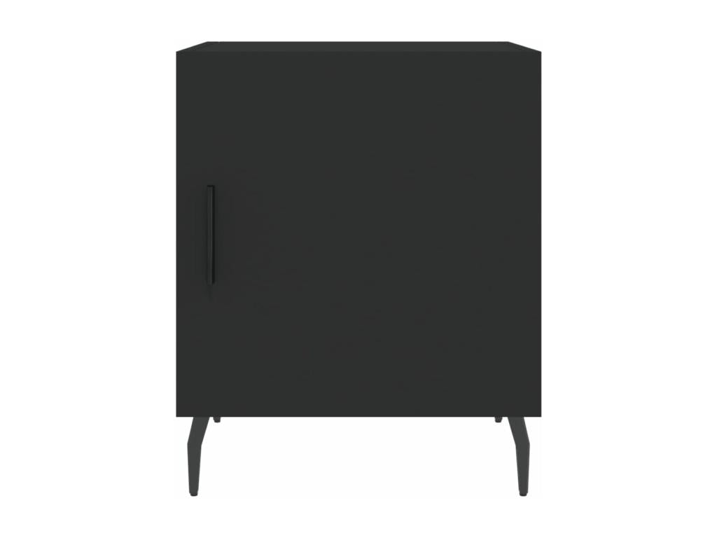 Table de chevet noir 40x40x50 cm bois d'ingénierie RMXY42037