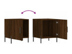 Tables de chevet 2pcs chêne marron 40x40x50 bois d'ingénierie GAXN36951