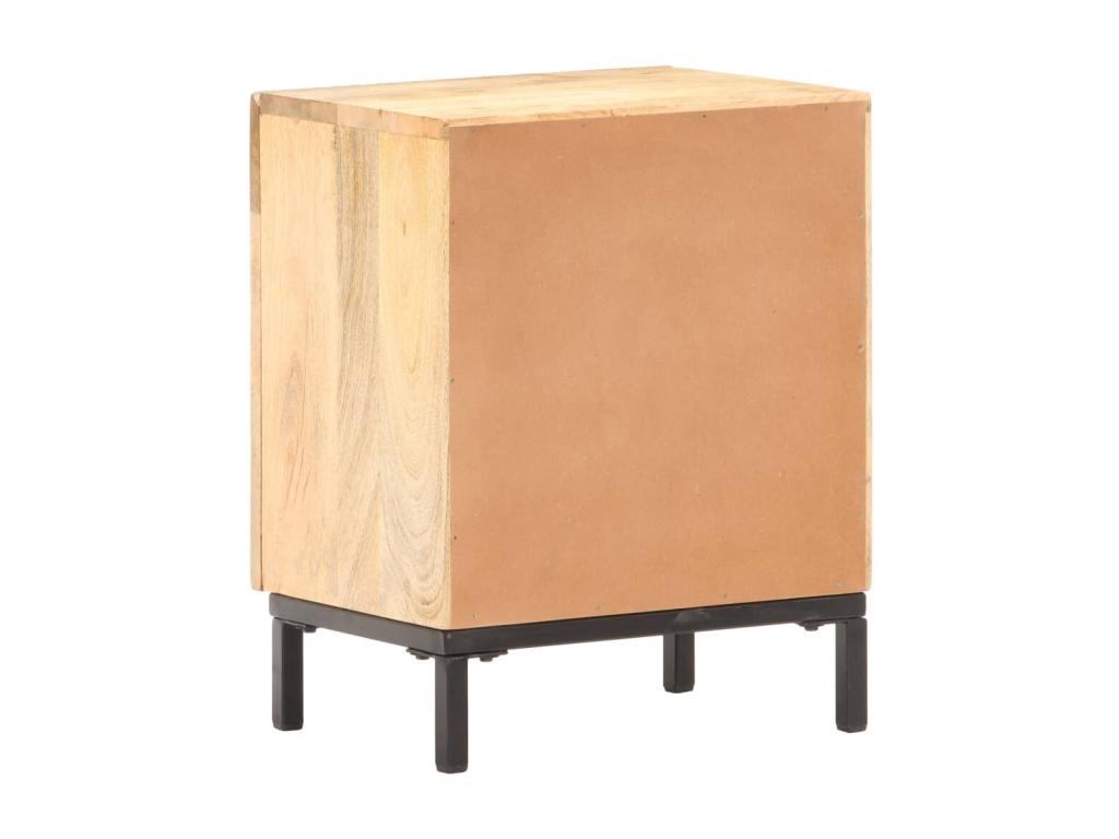 Table de chevet 40x30x51 Bois de manguier solide CVEO62598